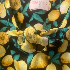 COMPANIA FANTASTICA LEMON DRESS WOMENS SIZE SMALL